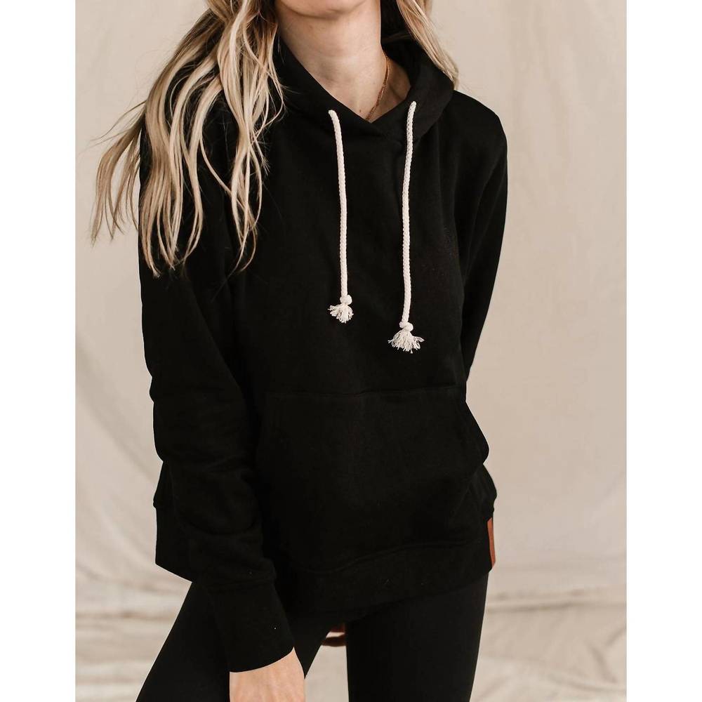 NEW AMPERSAND AVE staple hoodie in black